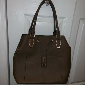 Dark brown shoulder bag